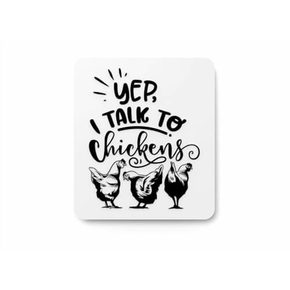 Yep They Talk Sign – Chicken Humor for Coop and Farmhouse Wall Decor
