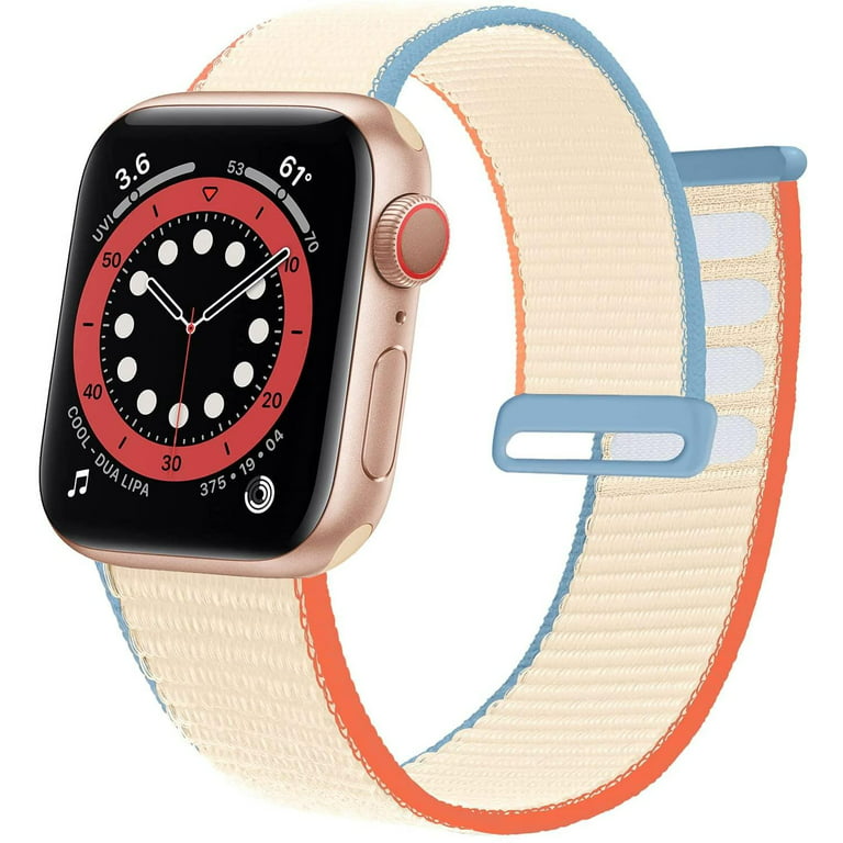 Apple Watch Ultra 2 9 8 7 SE 6 5 4 3 2 Braided Gold Color Bracelet