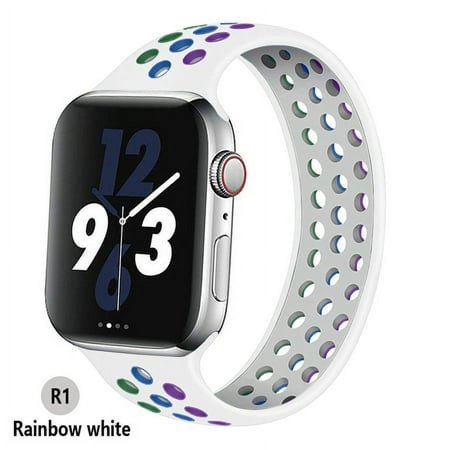 Yepband (1/4Pack) Sport Band for Apple Watch Bands 44mm 38mm 40mm 41mm 45mm 49mm 42mm Men Women, Breathable Elastic Silicone Solo Loop Strap Wristbands for iWatch Ultra series 8 7 SE 6 5 4 3 2 1