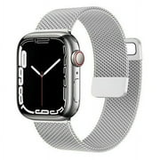 Yepband Magnetic Metal Milanese, Compatible with 38mm/40mm/41mm/42mm/44mm/45mm/49mm Wristwatch Bands