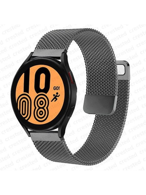 20mm 22mm Magnetic Loop Stainless Steel Metal Band for Samsung Galaxy Watch 6 5 4 44mm 40mm/ 6 4 Classic 43mm 47mm 46mm 42mm/Galaxy Watch 5 Pro 45mm/Active 2 Galaxy watch 46mm watch 3 45mm