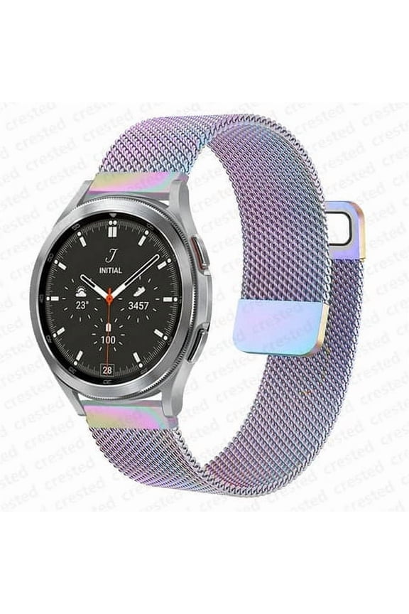 20mm 22mm Magnetic Loop Stainless Steel Metal Band for Samsung Galaxy Watch 6 5 4 44mm 40mm/ 6 4 Classic 43mm 47mm 46mm 42mm/Galaxy Watch 5 Pro 45mm/Active 2 Galaxy watch 46mm watch 3 45mm