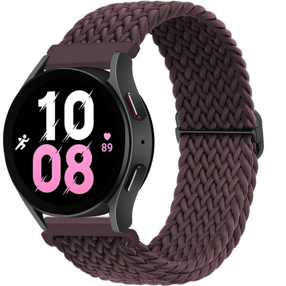 Yepband 22mm 20mm Nylon Band for Samsung Galaxy Watch 5 4 44mm 40mm/5 Pro 45mm/ 4 Classic 42mm 46mm/ Active 2 3, Braided Strap Adjustable Stretchy Sport Watch Bands