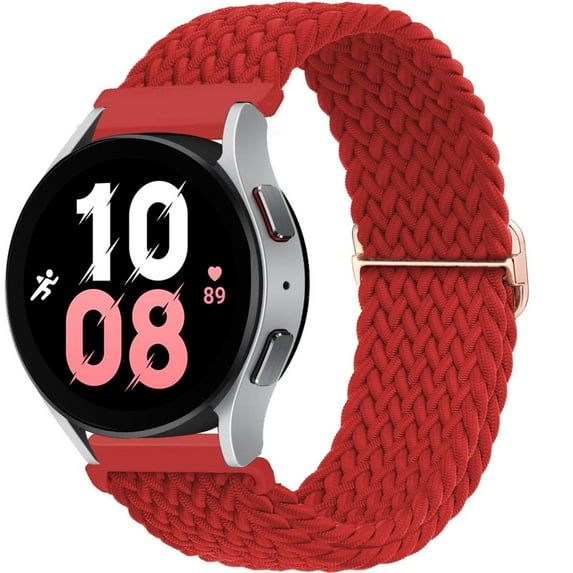 Yepband 22mm 20mm Nylon Band for Samsung Galaxy Watch 5 4 44mm 40mm/5 Pro 45mm/ 4 Classic 42mm 46mm/ Active 2 3, Braided Strap Adjustable Stretchy Sport Watch Bands