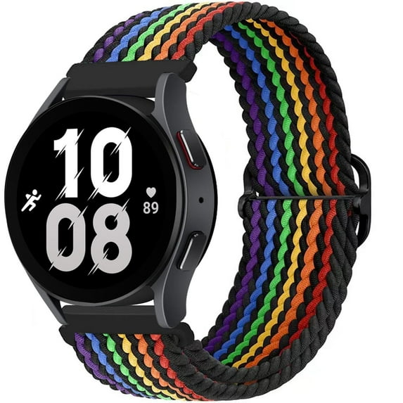 Yepband 22mm 20mm Nylon Band for Samsung Galaxy Watch 5 4 44mm 40mm/5 Pro 45mm/ 4 Classic 42mm 46mm/ Active 2 3, Braided Strap Adjustable Stretchy Sport Watch Bands