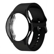 Yepband Bands and Case for Samsung Galaxy Watch 6 5 4 Band 40mm 44mm Samsung Galaxy Watch 4 classic 46mm 42mm Women Men, Protective Cover Bumper and Sport Bnad for Galaxy Watch 6 5 4 40mm 44mm