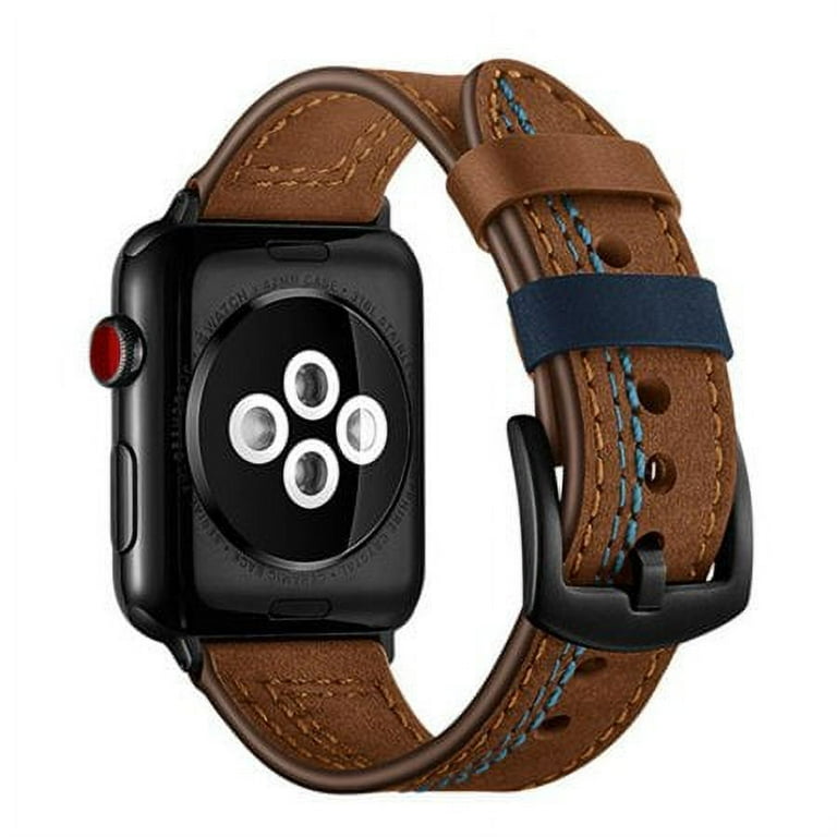 Yepband Leather Strap Compatible with Apple Watch Bands 45mm 41mm