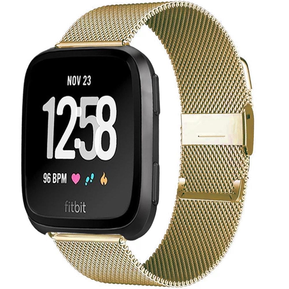 Yepband Metal Bands Compatible with Fitbit Versa Versa Lite SE Versa 2 Band for Women Men Adjustable Stainless Steel Replacement Wristbands for Fitbit Versa Smart Watch Walmart Business Supplies