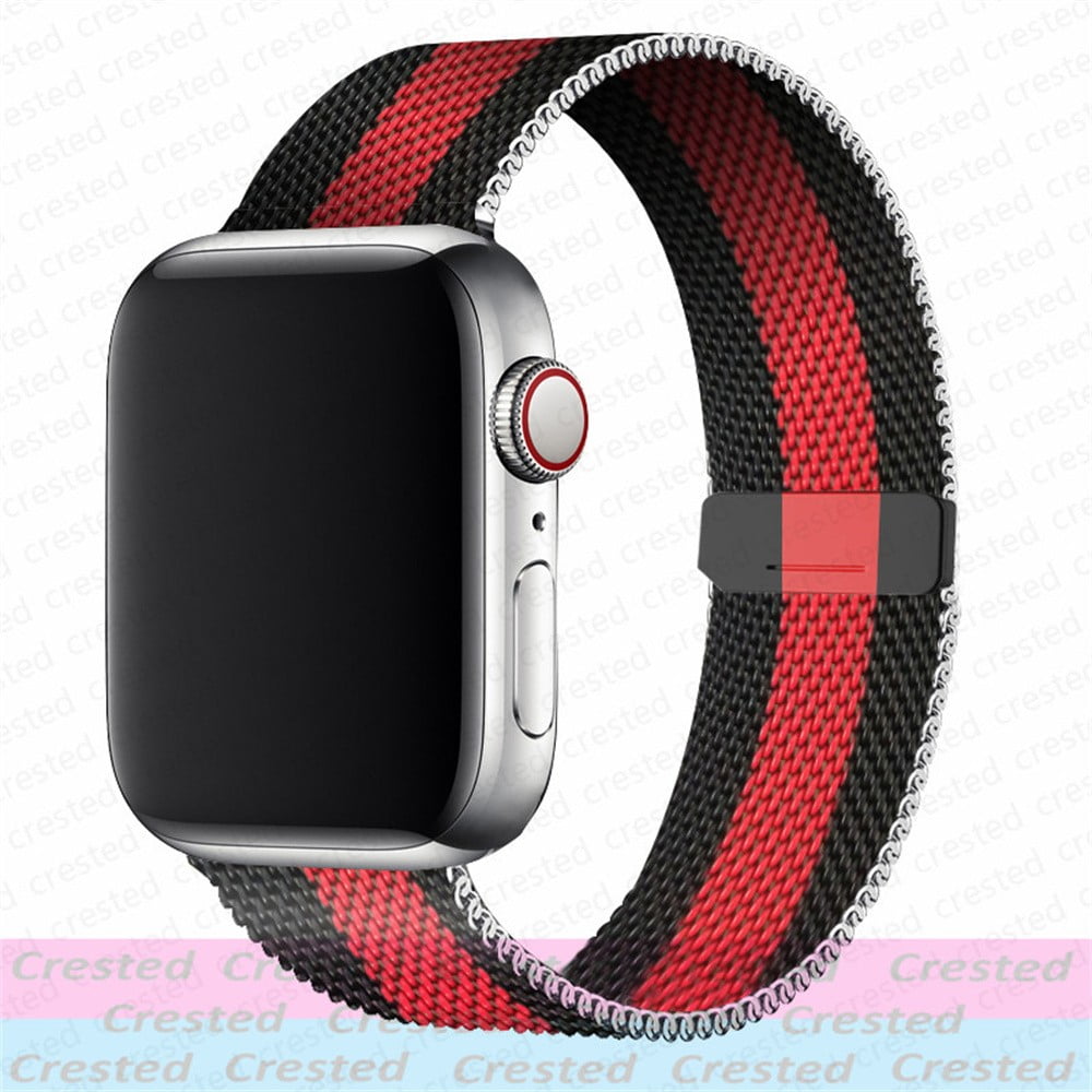 Starlight Milanese Mesh Loop Band Apple Watch Ultra 38 40 41mm 42 44 45  49mm Magnetic Clasp Mesh Bracelet Iwatch Series 9 8 7 6 5 4 3 2 1 SE 