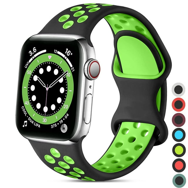 Yepband Silicone Sport Band Compatible with Apple Watch Bands 44mm 40mm 42mm 38mm 45mm 41mm 49mm