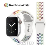 Yepband Sport Band Silicone Strap Compatible with Apple Watch Sereies 9 8 7 41mm 45mm Sereies 6 5 4 SE 44mm 40mm Sereies 3 2 1 38mm 42mm, Ultra 49mm for Women Men, Soft Breathable Adjustable bands