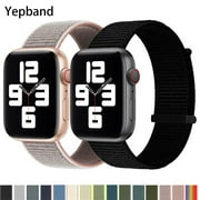 Yepband Sport Loop Nylon Band for Apple Watch Bands 40mm 38mm 44mm 41mm 45mm 42mm Women Men, Stretchy Loop Nylon Soft Braided Elastic Strap Replacement Wristband for iWatch Series 7/6/5/4/3/2/1/SE
