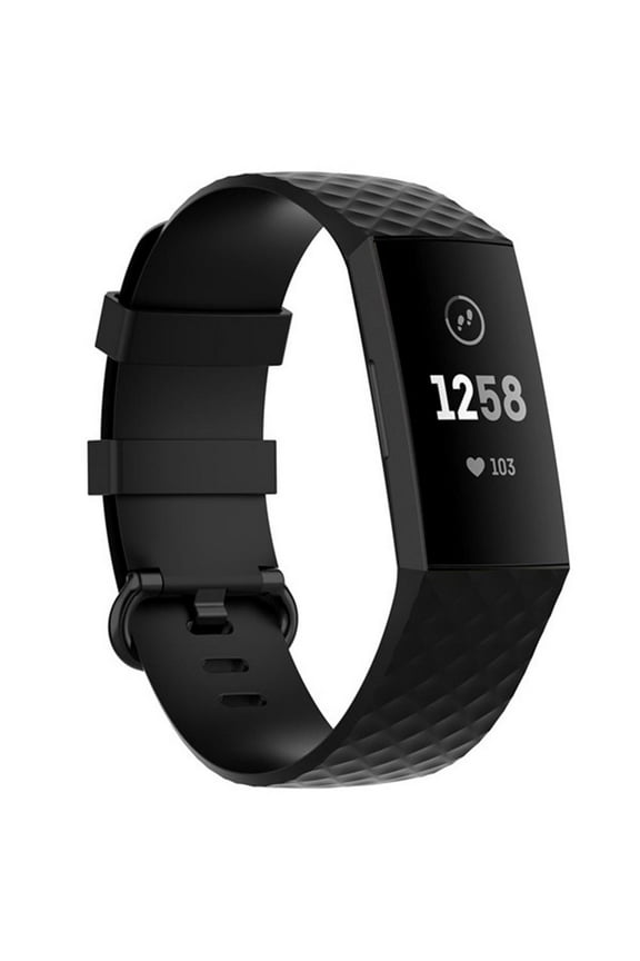 Waterproof Silicone Sport Bands Compatible with Fitbit Charge 4/ Fitbit Charge 3/ Charge3 SE, Replacement Wristbands for Women Men Small Large