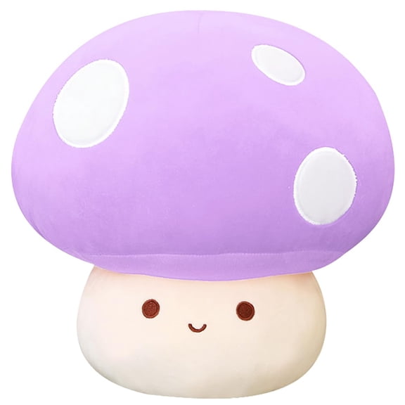 Yeqivo Cute Purple Mushroom Plush Toy, 3D Soft Plushie Hugging Pillow, Gift for Girls Kids Home Decor Christmas Birthday 60cm Y101