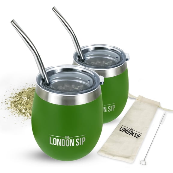 Yerba Mate Cup Set 8oz, Green