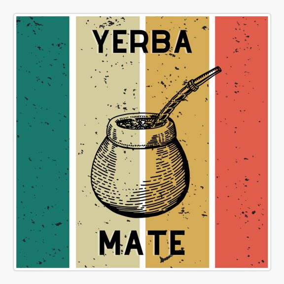 Yerba Mate Er, Phone Decal Water Bottle Stickers Car Decals, Funny Birthday Gift