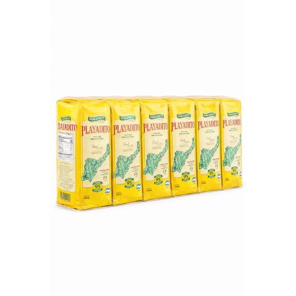 Yerba Mate Playadito Original 1 kg, Pack of 6 - Argentina Loose Leaf Matte Blend With Stems and Leaves, Argentinian Tea
