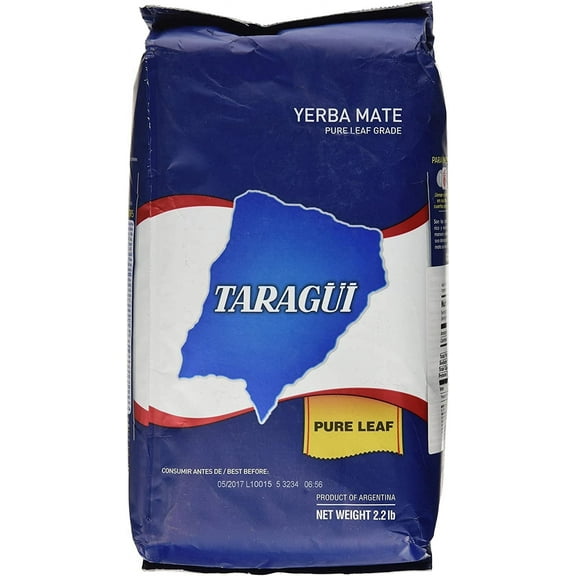 Yerba Mate Taragui Sin Palo/Yerba Mate No Stem -Despalada - Energy Booster- Loose Leaf-2.2lbs/1kg