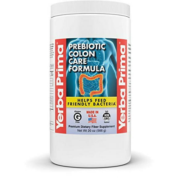 Yerba Prima Fiber Prebiotic Colon Care Formula 20 oz Powder