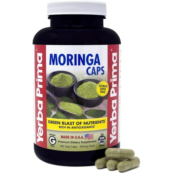Yerba Prima Moringa Capsules - 180 Count