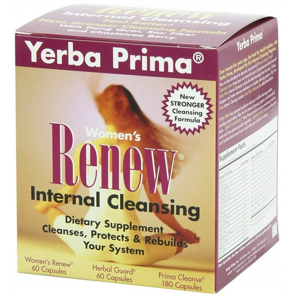 Yerba Prima Women's Renew Cleansing System Capsules, 60 Ct