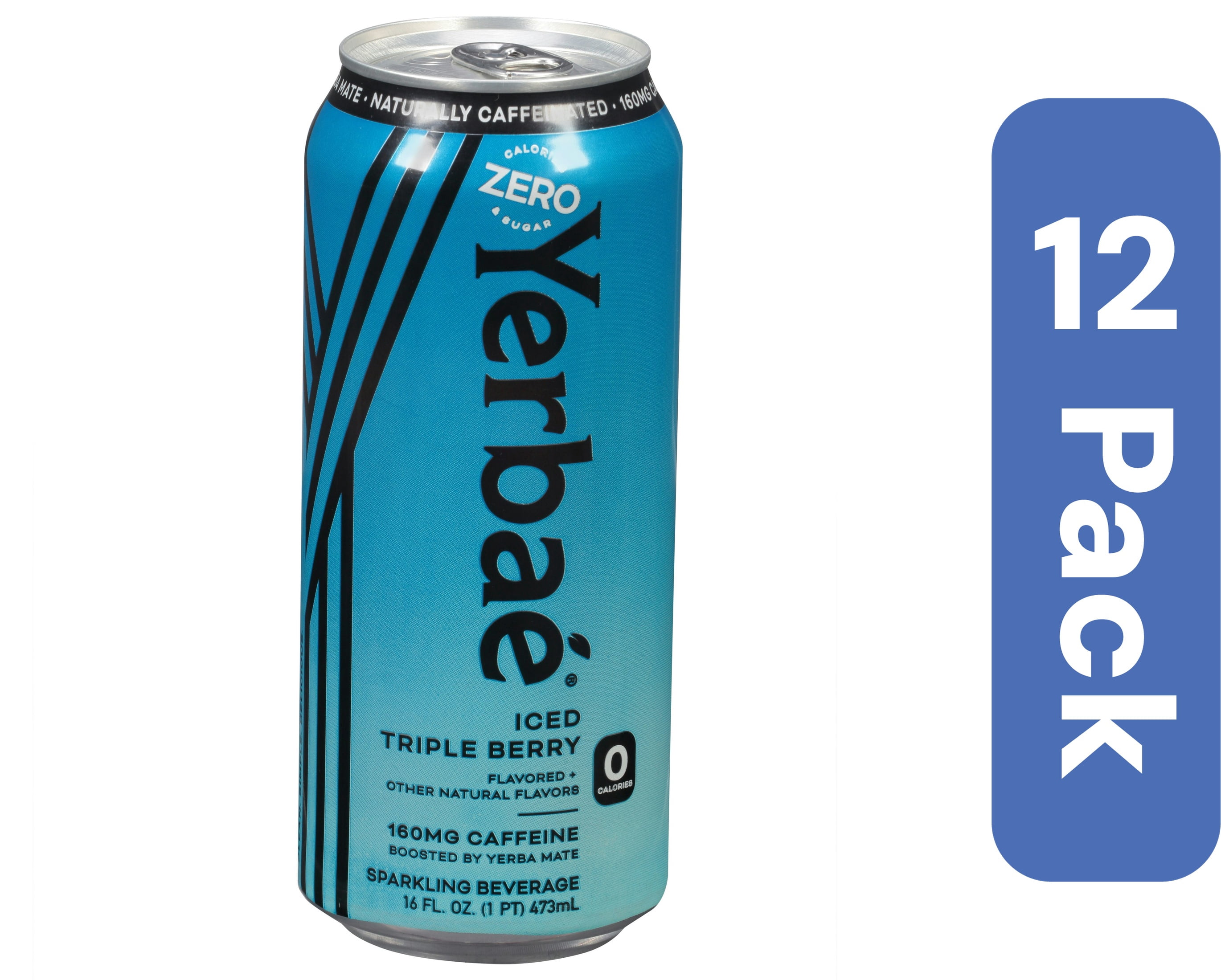 Yerbae Sparkling Water Triple Berry 16 fl oz (Pack Of 12)
