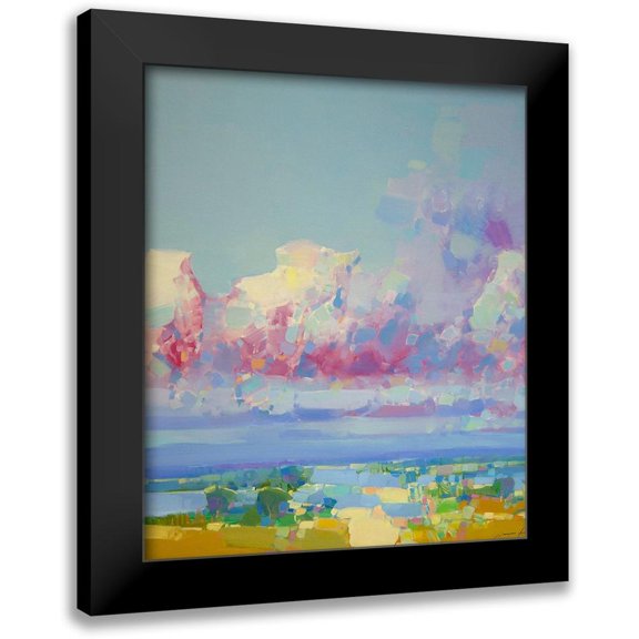 Yeremyan, Vahe 12x14 Black Modern Framed Museum Art Print Titled - Purple Clouds