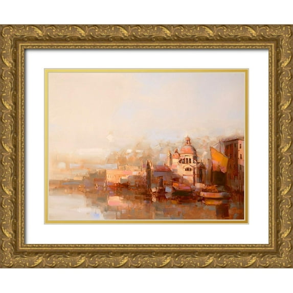 Yeremyan, Vahe 14x12 Gold Ornate Wood Framed with Double Matting Museum Art Print Titled - Venice