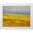 thumbnail image 1 of Yeremyan, Vahe 32x25 White Modern Wood Framed Museum Art Print Titled - Field of Yellow Flowers, 1 of 4