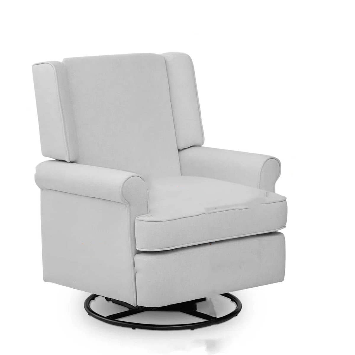 Foundations SafeRocker SS Swivel Glider Rocker, Natural/Blue