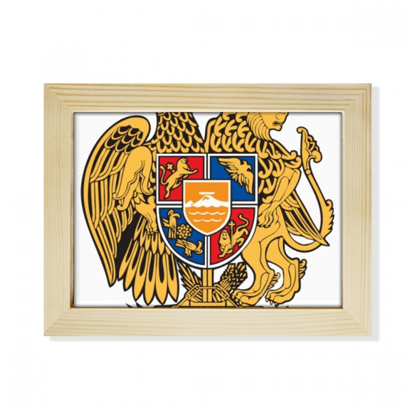 Yerevan Armenia National Emblem Desktop Photo Frame Picture Art Decoration Painting 6x8 inch