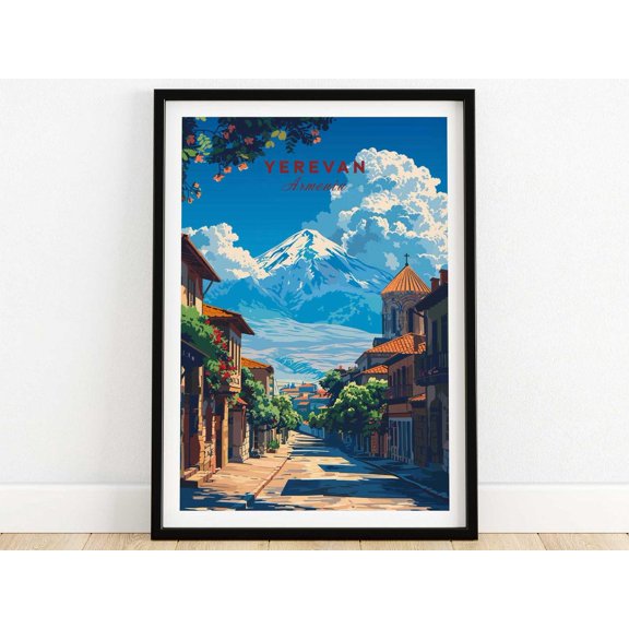 Yerevan Wall Art Armenia Wall Art Print Travel Home Decor Artwork Gift Illustration Artwork Home Art Lover Print