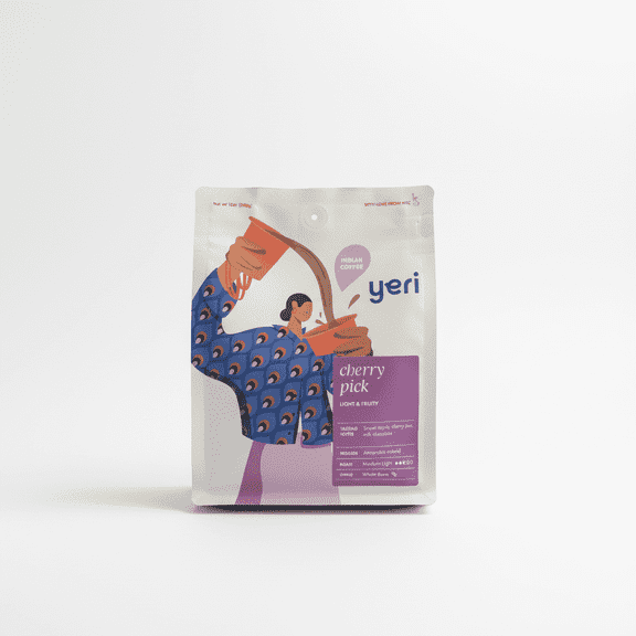 Yeri Cherry Pick- Single Origin Medium Roast | Medium Ground Coffee, Cherry Jam & Milk Chocolate Notes, 12 oz, Rainforest Alliance Certified
