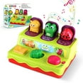 Yerloa Pop up Toys for 1 Year Old Montessori Cause and Effect Toys with Music & Light Early