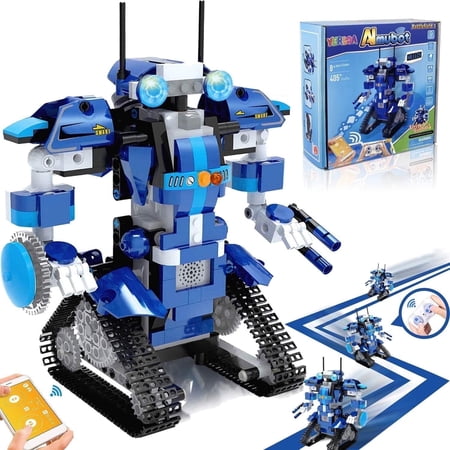 Yerloa 405 Pcs STEM Toys for Kids 8-12, Robot Toys for Boys Girls Kids with APP or Remote Control, Robotics Kit STEM Projects, Educational Learn Birthday Gifts for 8 9 10 11 12 Year Old