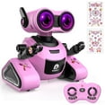 thumbnail image 1 of Yerloa Robot Toys, Remote Control Robot Toy, Rechargeable RC Robots for Kids Boys Girls with Music and LED Eyes, Toys for 4 5 6 Year Old Girls Boys Birthday, Pink, 1 of 8