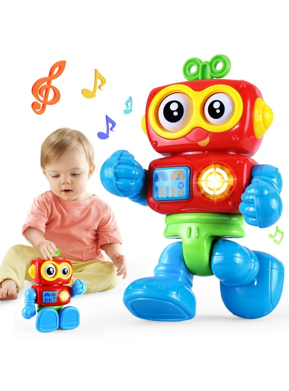 Yerloa Toys for 1 Year Old Boy Birthday, Robot Baby Toys 12+ Months Boy, Musical Toys Learning Toys for Toddlers 1 2 3 Year Old Boy Birthday Chirstmas Gift for Girls Boys