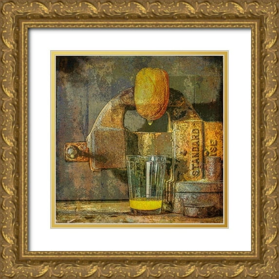 Yermoshkin, Leonid 26x26 Gold Ornate Wood Framed with Double Matting Museum Art Print Titled - Oppressed
