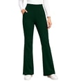 thumbnail image 1 of Yerovir Womens Fleece Lined Pants Thermal Straight Leg Yoga Pant High Waisted Stretchy Lounge Trousers for Work or Casual(Green,Medium), 1 of 9