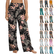 Wide Leg Pants Woman High Waisted Cotton Linen