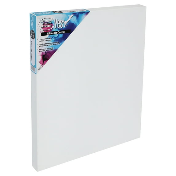 Yes! All Media Cotton Canvas 1.5"" Deep Single 24x24"" - 9 Pack