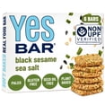 thumbnail image 1 of Yes Bar – Black Sesame Sea Salt – Plant Based Protein, Decadent Snack Bar – Vegan, Paleo, Gluten Free, Dairy Free, Low Sugar, Healthy Snack, Breakfast, Low Carb, Keto Friendly (Pack of 6), 1 of 9