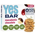 thumbnail image 1 of Yes Bar – Macadamia Chocolate – Plant Based Protein, Decadent Snack Bar – Vegan, Paleo, Gluten Free, Dairy Free, Low Sugar, Healthy Snack, Breakfast, Low Carb, Keto Friendly (Pack of 6), 1 of 6