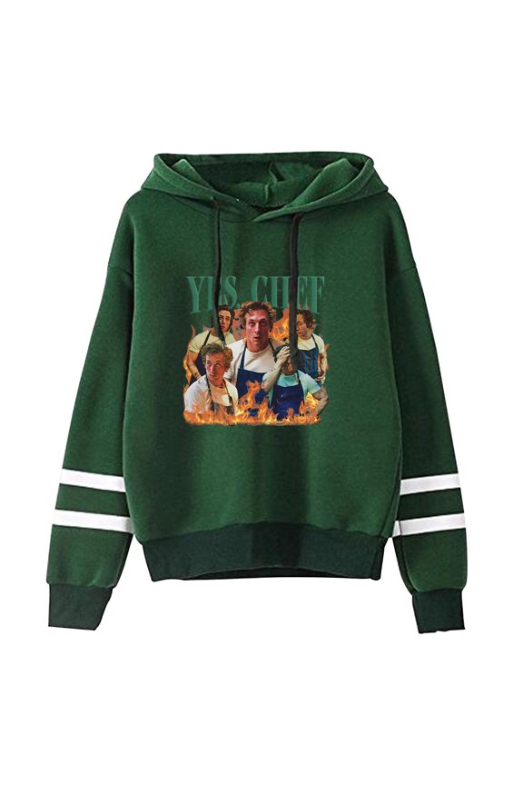 Yes Chef Jeremy Allen White The Bear merch Tv series hooded drawstring pocket sweatshirt men/women Pullovers