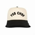thumbnail image 1 of Yes Chef Trucker Hat, Funny Embroidered Adjustable Snapback Cap, Vintage Mesh Baseball Hat for Men and Women, Perfect Gift for Foodies, Cooks and Restaurant Lovers, 1 of 5