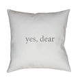 thumbnail image 1 of Yes Dear 18 x 18 x 4 Throw Pillow, 1 of 2