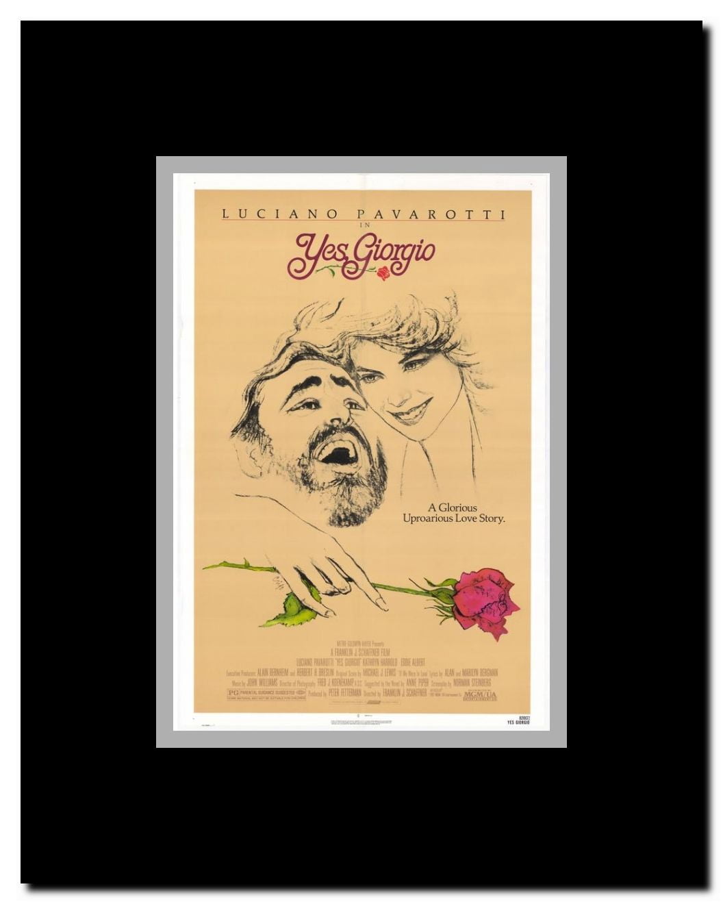 Yes Giorgio Framed Movie Poster