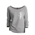 thumbnail image 1 of Yes Girl Yes Women's Fashion Slouchy 3/4 Sleeves Raglan Sweatshirt Sport Grey Small, 1 of 3