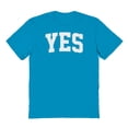 thumbnail image 1 of Yes Graphic Tropical Blue Men's Cotton T-Shirt, 1 of 1