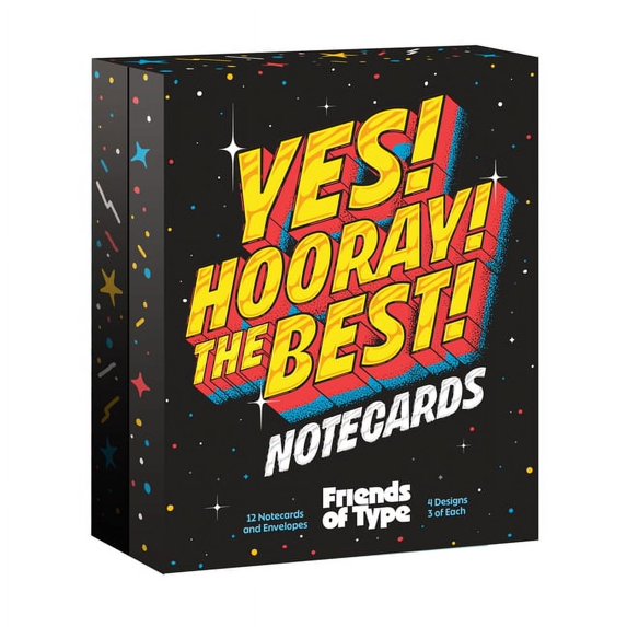 Yes! Hooray! the Best! a Notecard Collection by Friends of Type (Other)